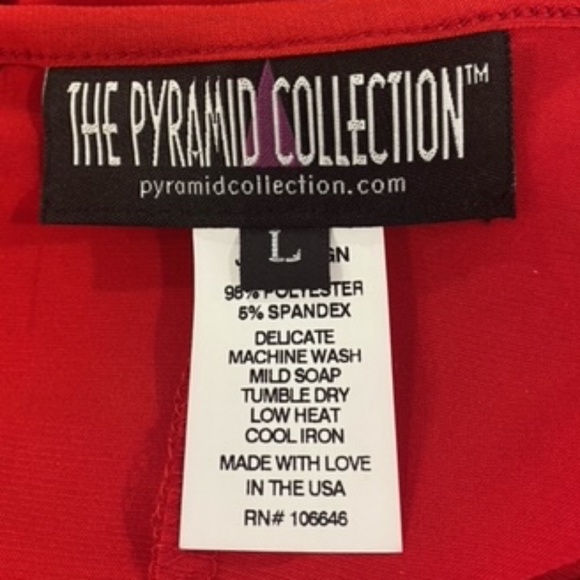 The Pyramid Collection Red Tunis Top - Picture 13 of 13